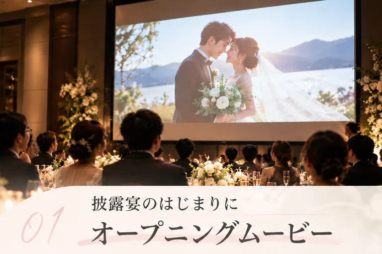 01 披露宴のはじまりに オープニングムービー